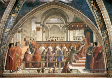  ghirlandaio - Confirmation de la règle Renaissance Florence Domenico Ghirlandaio